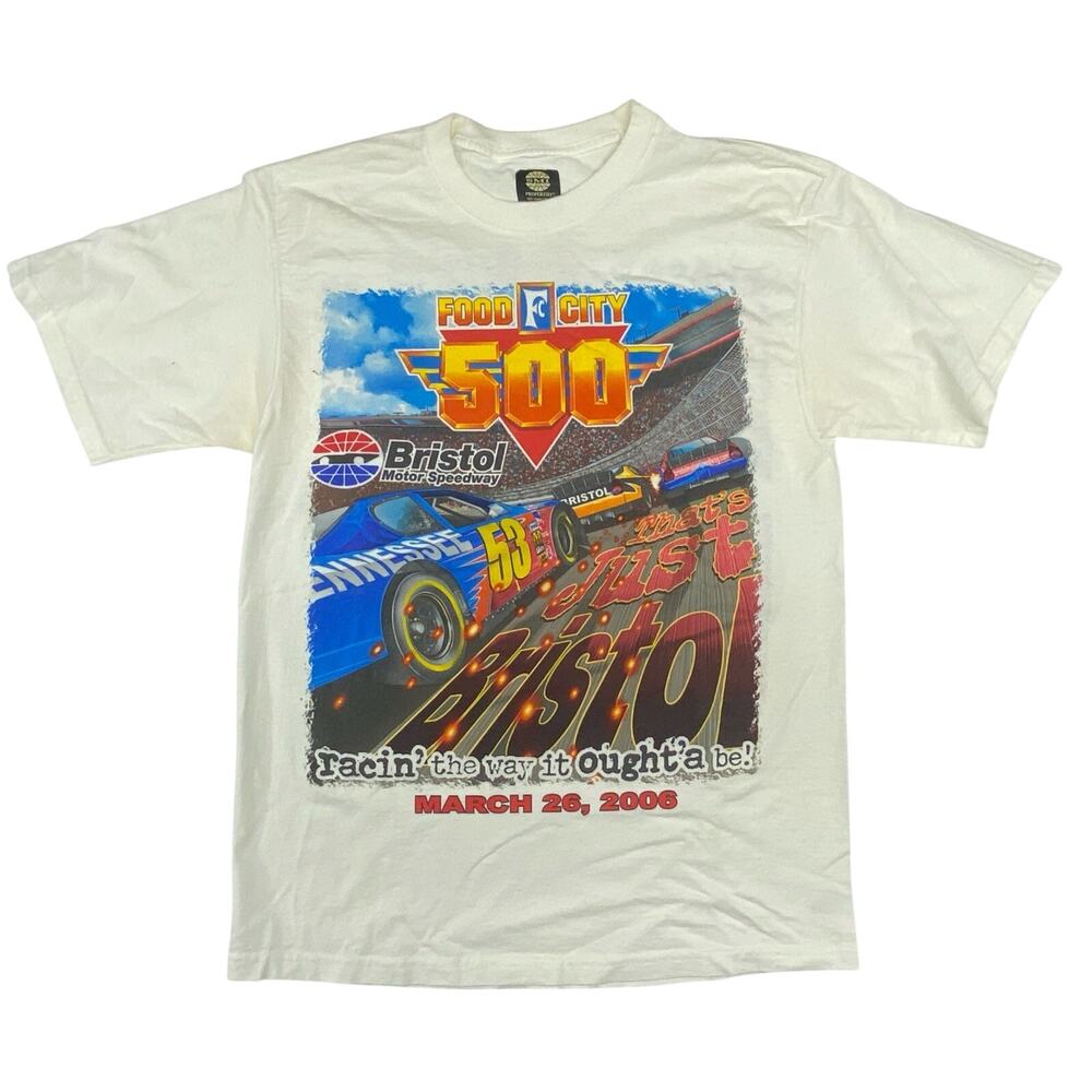 Vintage 2006 Bristol Motor Speedway Food City 500 NASCAR T-Shirt Medium